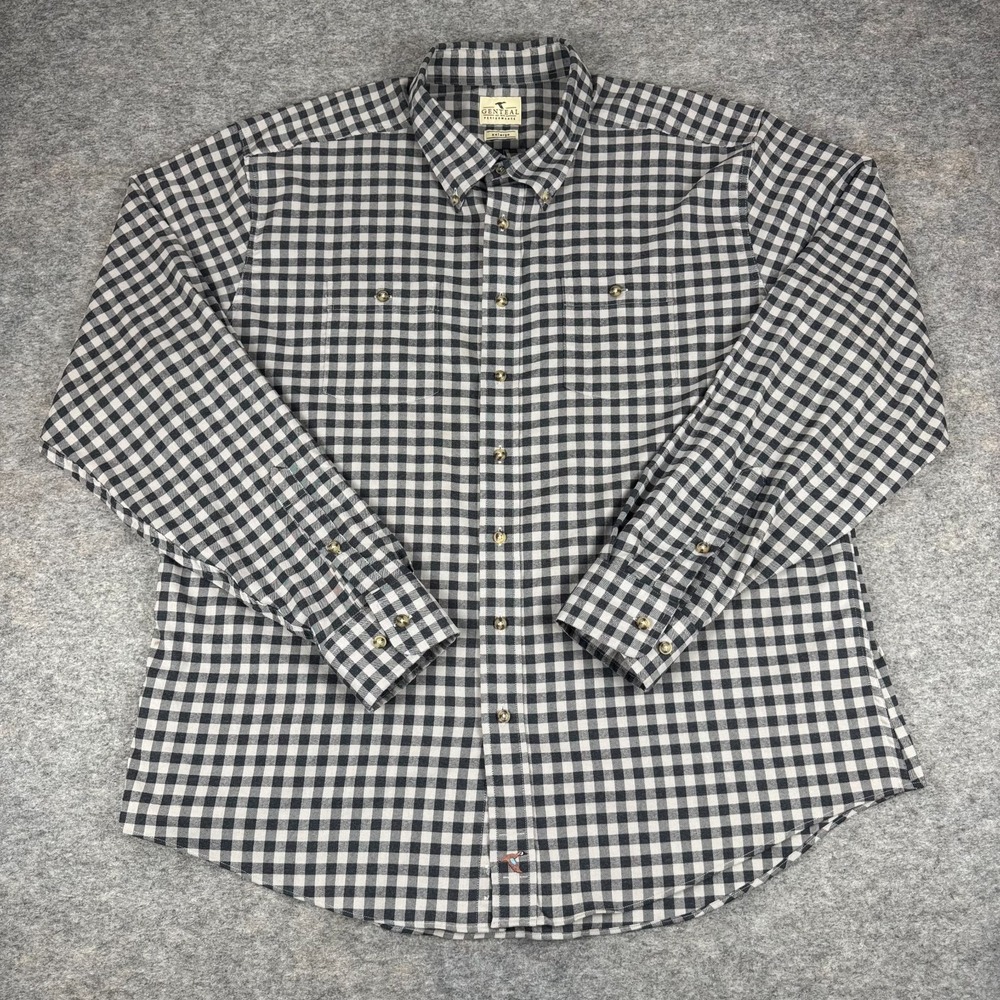 GenTeal Performance Flannel Shirt Button Down Plaid Pockets Mens 2XL XXL